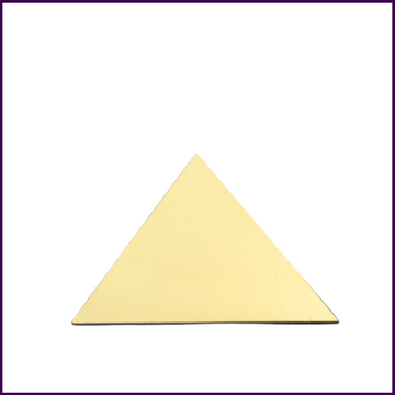 Set of 4 - 6inch MDF Wood Pyramid Cap (Gold color painted) - For Four Corners of Your Home/Room - 51pyramids