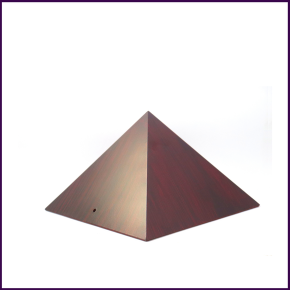 Set of 4 - 6inch MDF Wood Pyramid Cap (Rose-wood color painted) - For Four Corners of Your Home/Roo, - 51pyramids