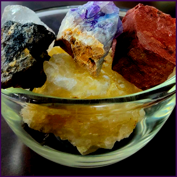 11 Raw Stone Crystals Connecting 11 Dimensions For Cleansing Your Home/Work Space - 51pyramids