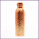 Set of 2 - 950ml Copper Hammered Bottle (100% Pure) Ayurvedic Benefits Seamless - 51pyramids