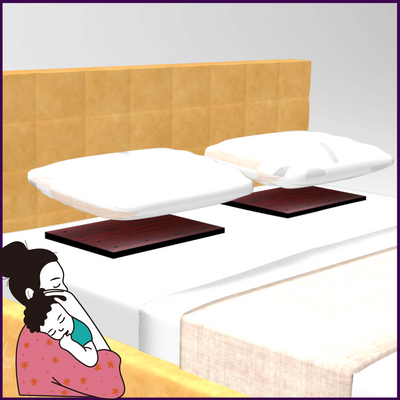 Set of 2 - Sleep Well Pillow Pyramid for Relaxed Fearless Sleep and Nightmare/Haunting Free Dreams - 51pyramids