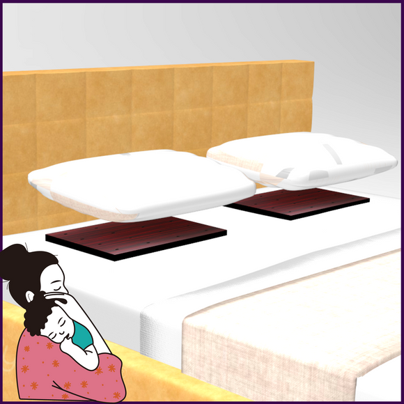 Set of 2 - Sleep Well Pillow Pyramid for Relaxed Fearless Sleep and Nightmare/Haunting Free Dreams - 51pyramids