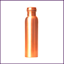 600ml - Copper Bottle 100% Pure Copper Ayurvedic Benefits Seamless 600ml: - 51pyramids
