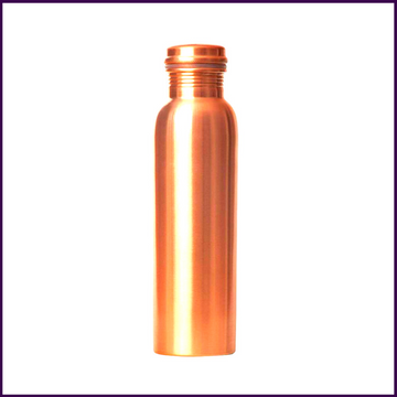 600ml - Copper Bottle 100% Pure Copper Ayurvedic Benefits Seamless 600ml: - 51pyramids