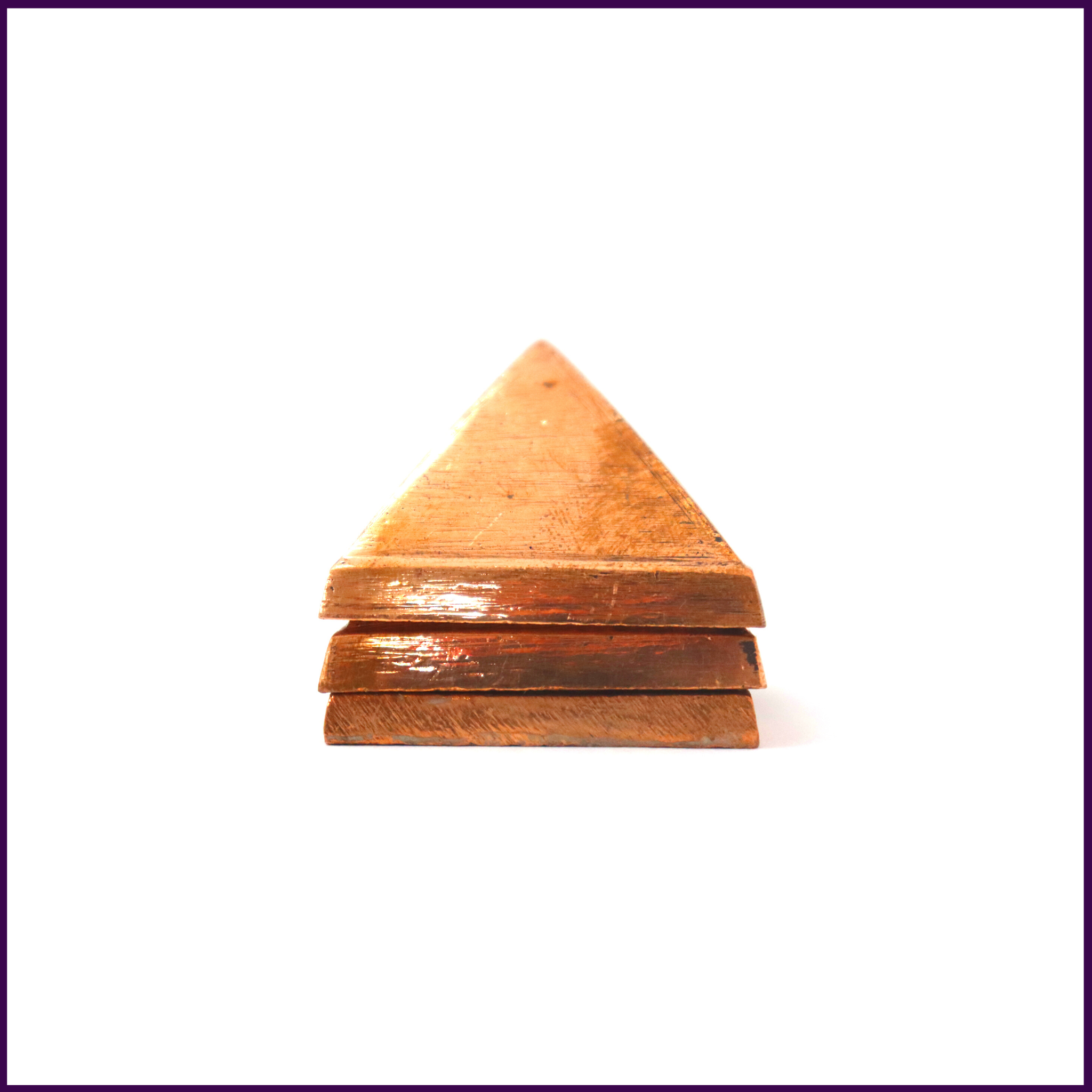 100% Pure Copper 3 Layer Pyramid | (1.5in x1.5in size) - 51pyramids