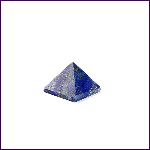 Lapis Lazuli Crystal Pyramid (Portable - 10mm) To Establish Connections with Spirit Guardians - 51pyramids