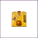 4inch Base - Wish | Cash MDF Wooden Pyramid Box with Egyptian Stickers - 51pyramids