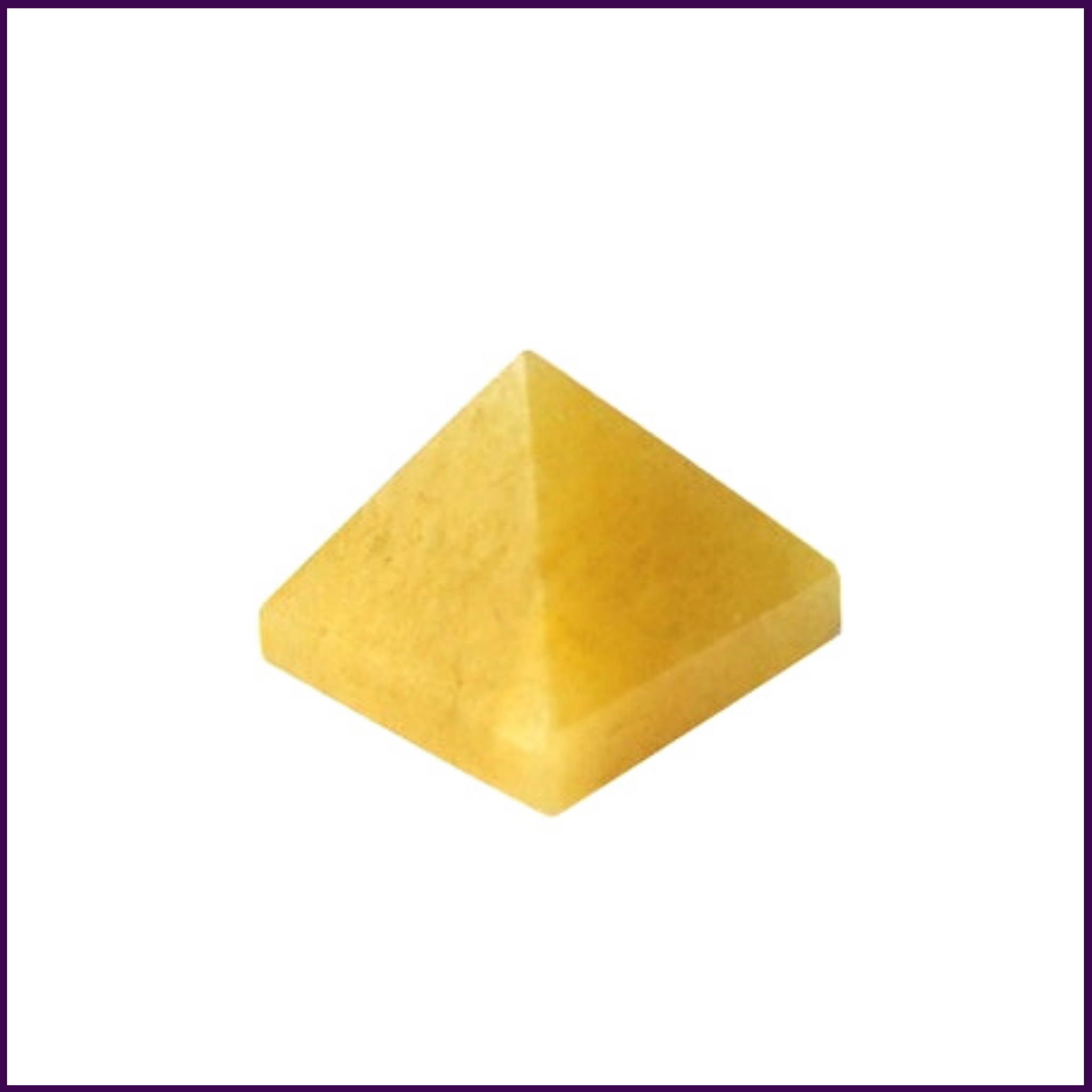 Yellow Jade Crystal Pyramid Stone for Attracting Abundance - 51pyramids