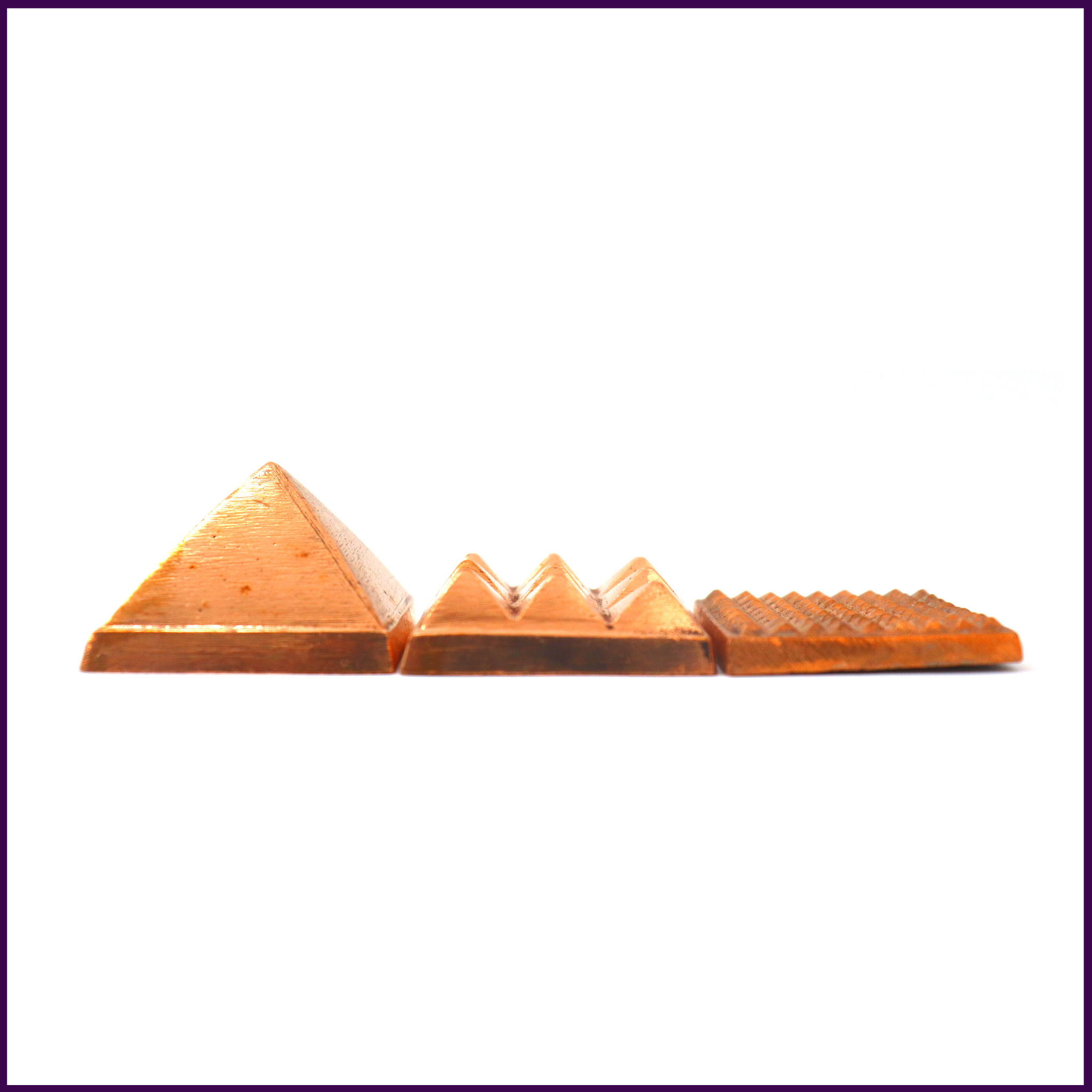 100% Pure Copper 3 Layer Pyramid | (1.5in x1.5in size) - 51pyramids