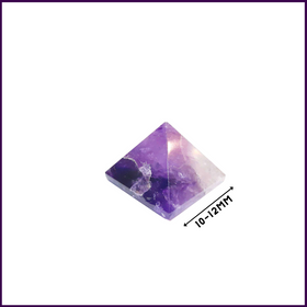 Portable Purple Amethyst Crystal Pyramid(10mm-12mm aprox) for facilitating out-of body experiences - 51pyramids