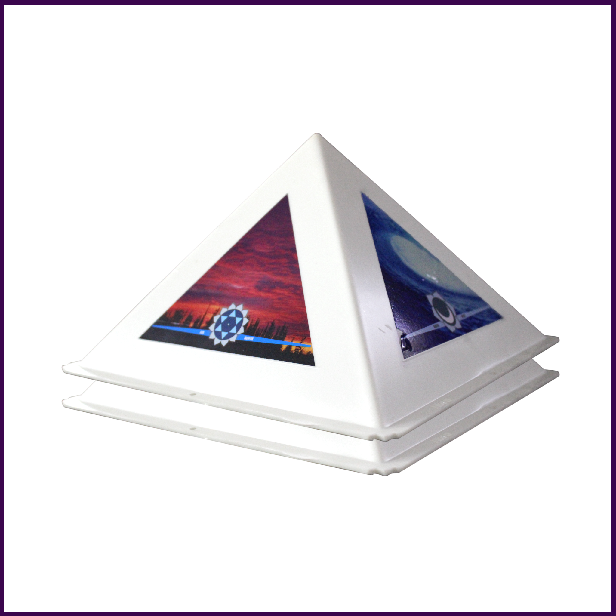 Career Development Kit - 2 Pyramid Meditation Head Caps + 1 Sunstone Crystal Pyramid (2inch) For Career Development
