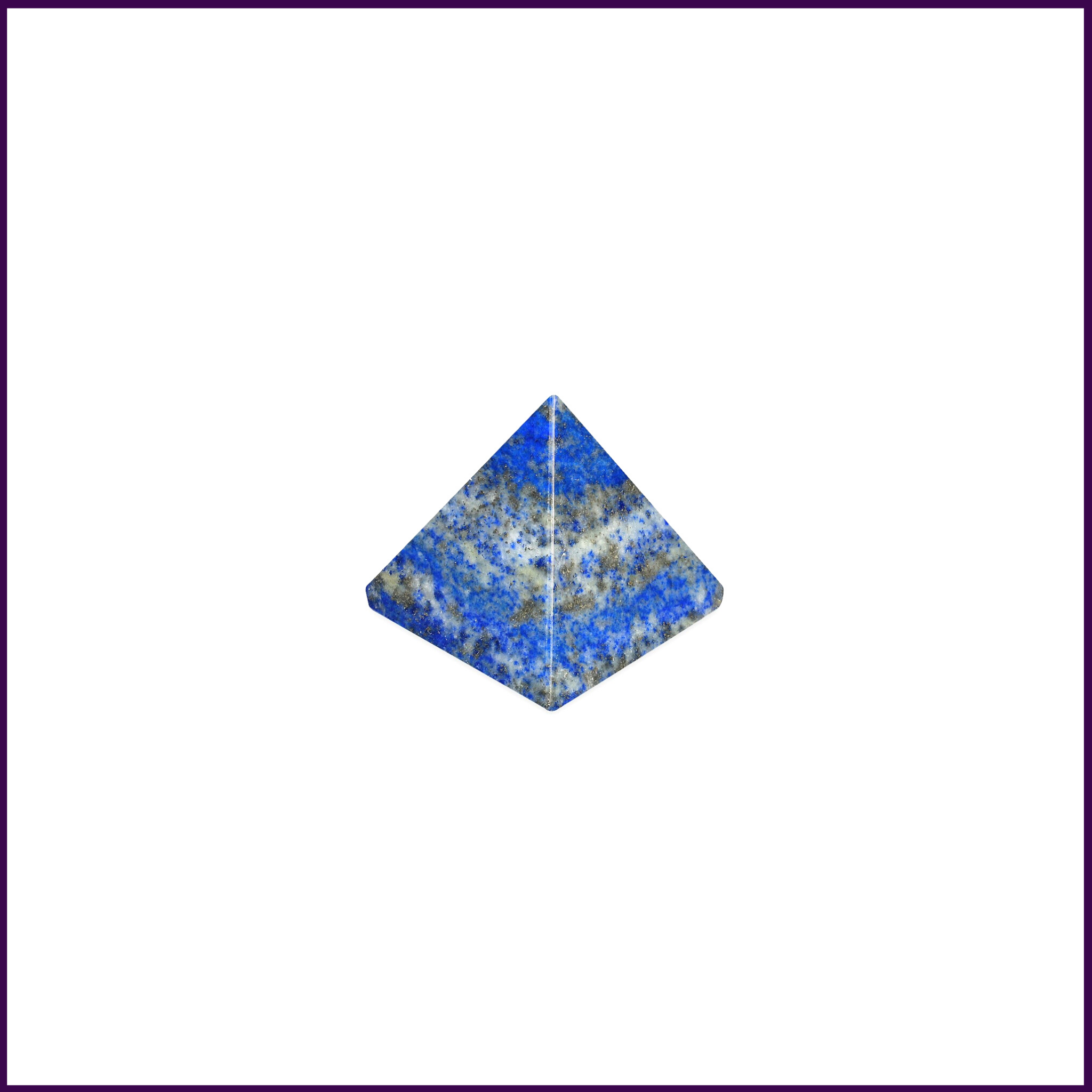 Lapis Lazuli Crystal Pyramid (Portable - 10mm) To Establish Connections with Spirit Guardians - 51pyramids