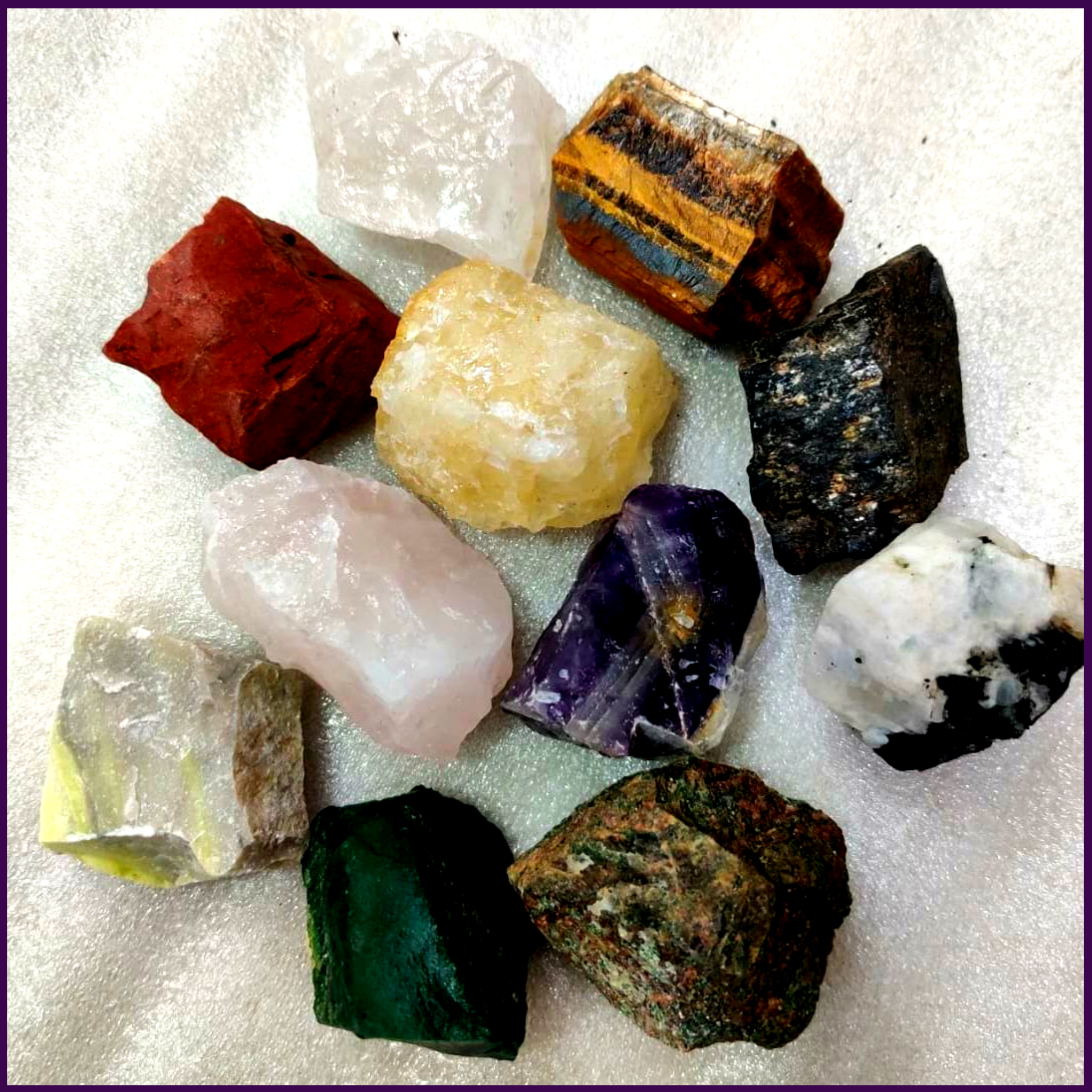 11 Raw Stone Crystals Connecting 11 Dimensions For Cleansing Your Home/Work Space - 51pyramids
