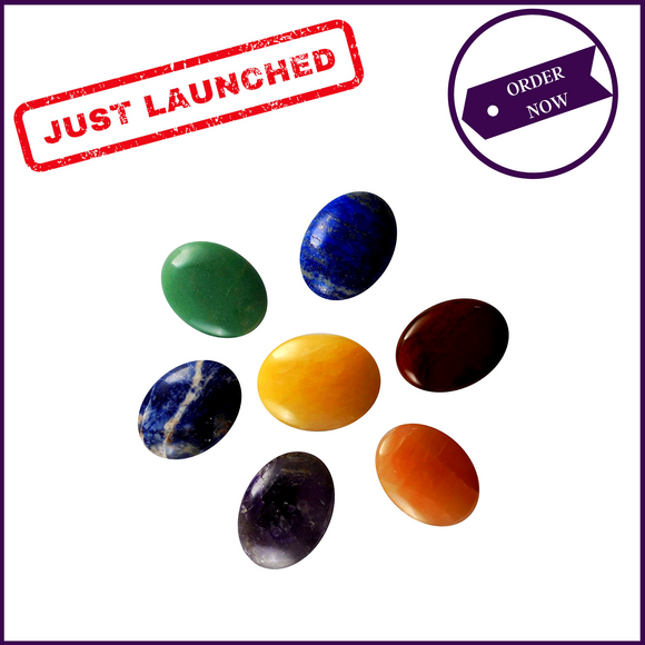 7 Chakra Natural Stones Set - 51pyramids