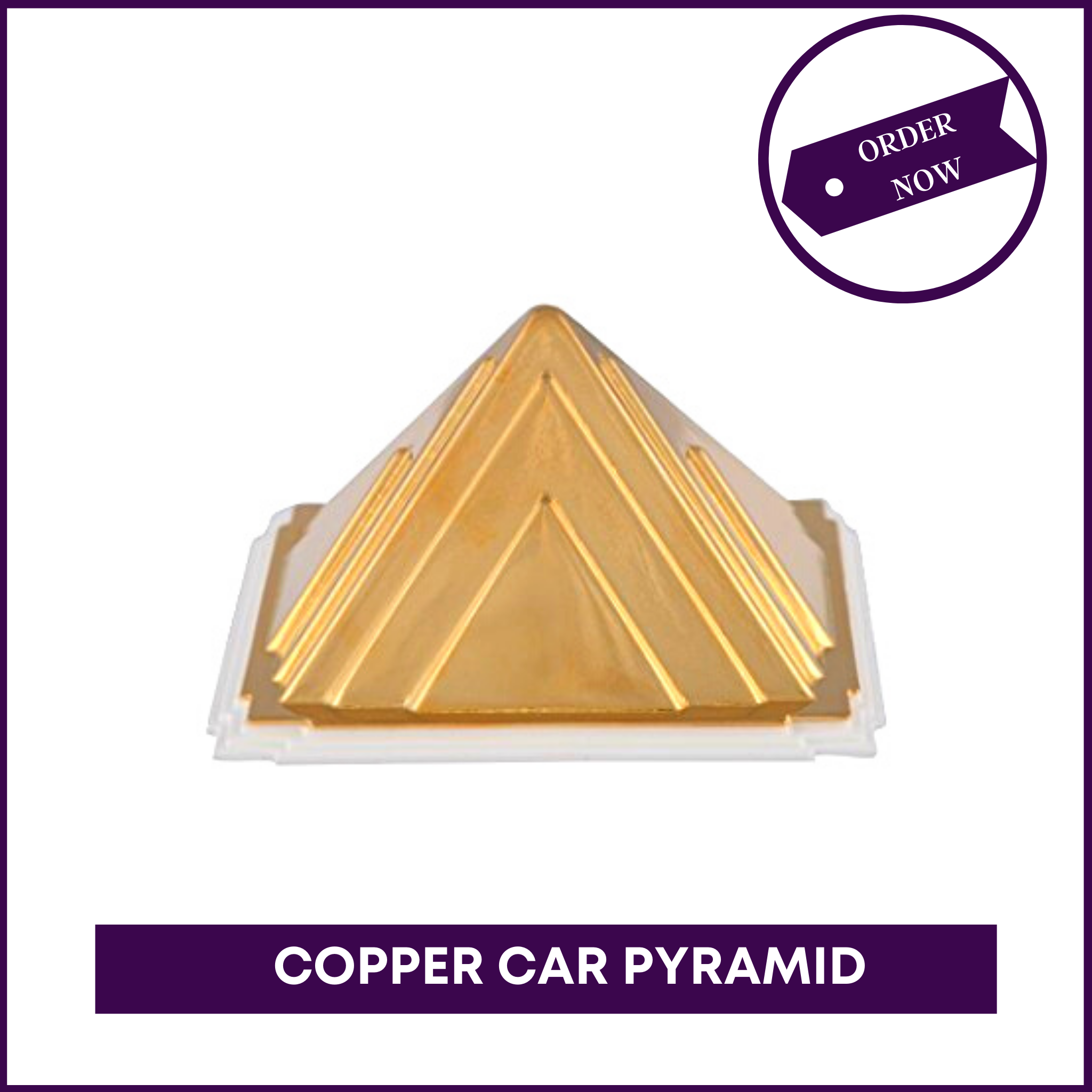 Car Protection Pyramid (Copper Plated) - 51pyramids