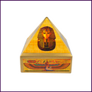 6inch Base - Wish | Cash MDF Wooden Pyramid Box with Egyptian Stickers - 51pyramids