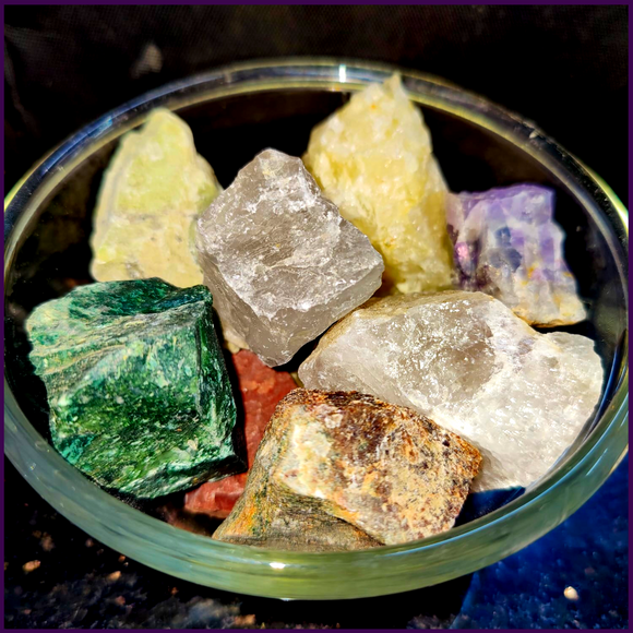 11 Raw Stone Crystals Connecting 11 Dimensions For Cleansing Your Home/Work Space - 51pyramids