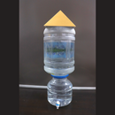 9inch MDF Wood Pyramid Head Cap for Meditation (Gold Painted) - 51pyramids