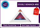Double Bonanza - Pyramid Caps(2 pieces) + 2inch Copper Pyramid(2 pieces) - 51pyramids
