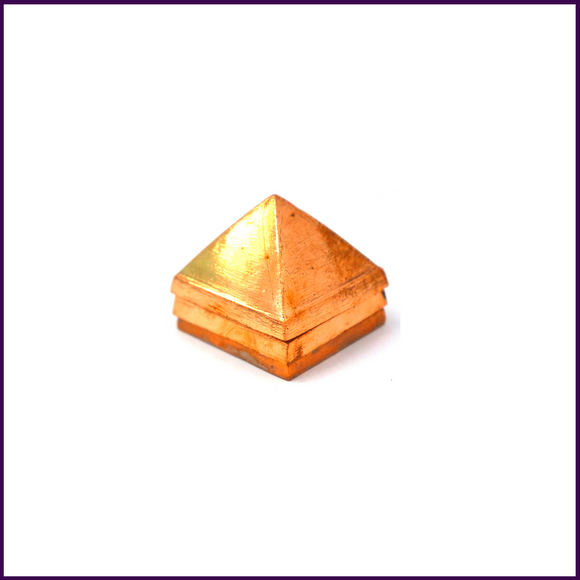 Holistic Health Combo 1: Set of 2 - 950ML Copper Hammered Bottle + 1 - 3Layer Vastu Pyramid - 51pyramids