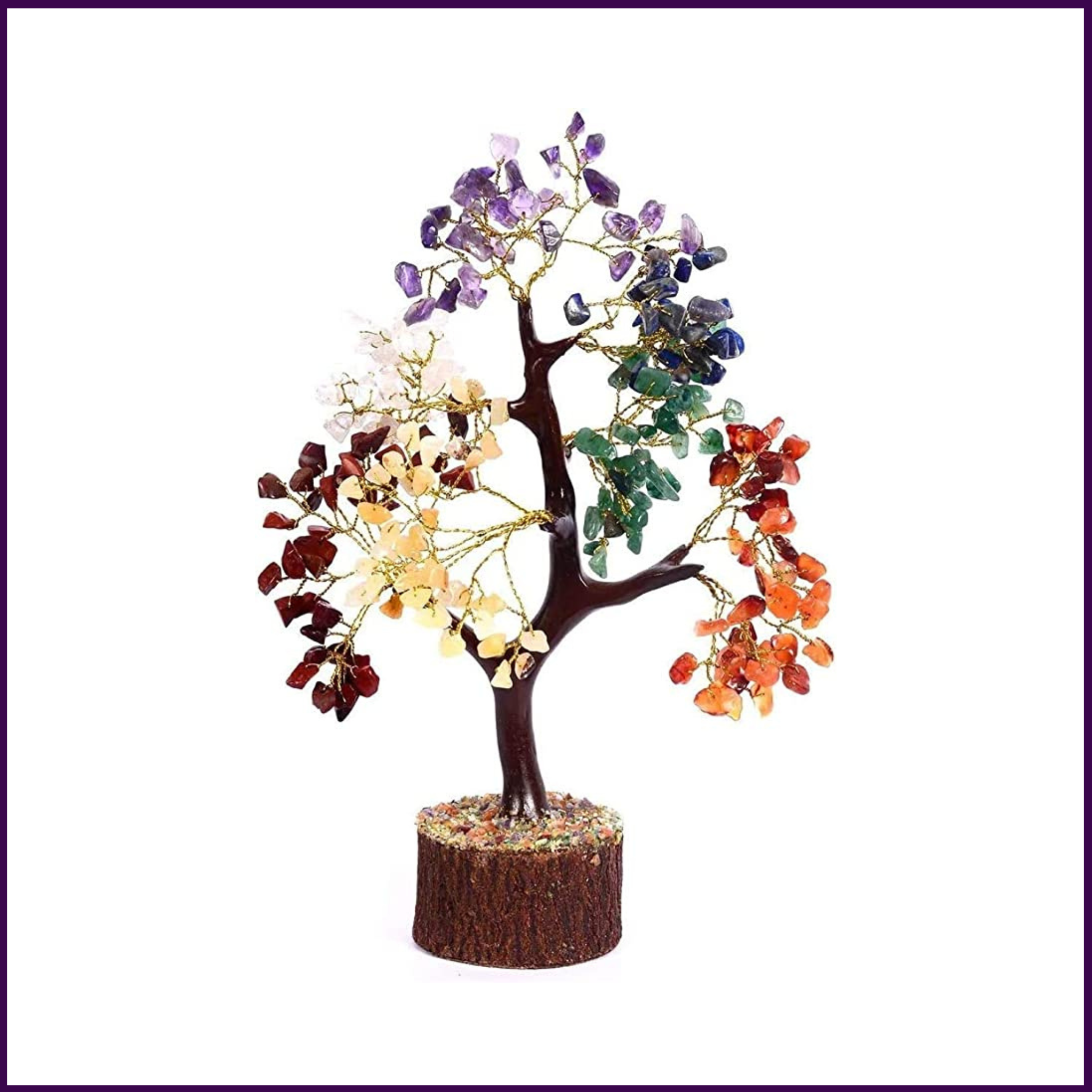 7 Chakra Crystal Tree of Life with 300 Crystal Petals For Gifting