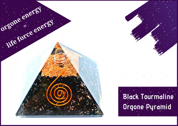 Black Tourmaline Orgone Pyramid - 51pyramids