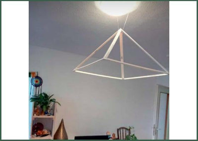 Light Weight Pyramid(Hanging) for Regular Meditation(Plastic) - 3FT X 3FT - 51pyramids