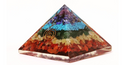 Orgonite Pyramid with 7 Chakra Crystals - 51pyramids