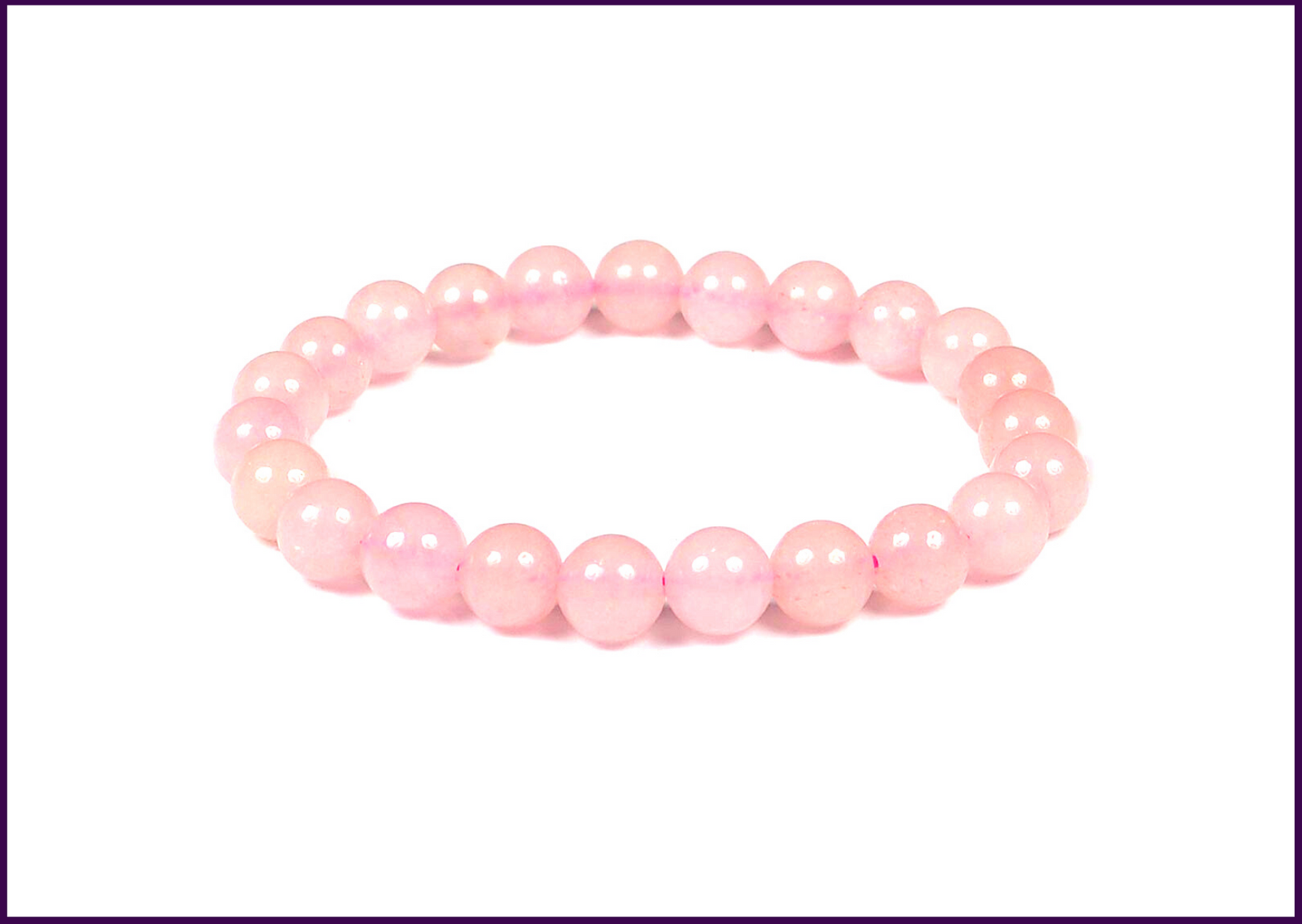 Rose Quartz Crystal Stone Bracelet to Attract Loving Energy To Relationships - 51pyramids