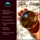 Smoky Quartz Crystal Sphere For Achieving Nirvana State In Meditation-2