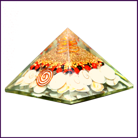Gomti Money Orgone Crystal Pyramid for Money, Prosperity and Growth - 51pyramids